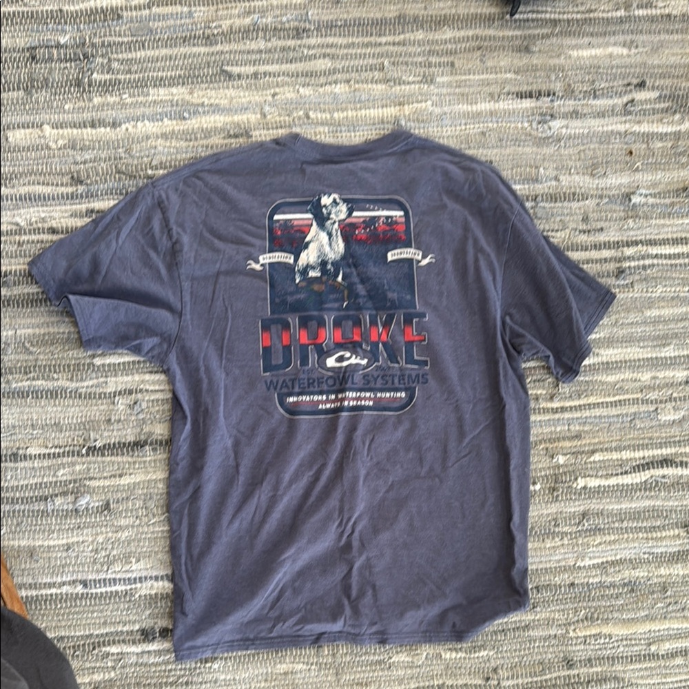 Drake Men's Blue Graphic T-Shirt